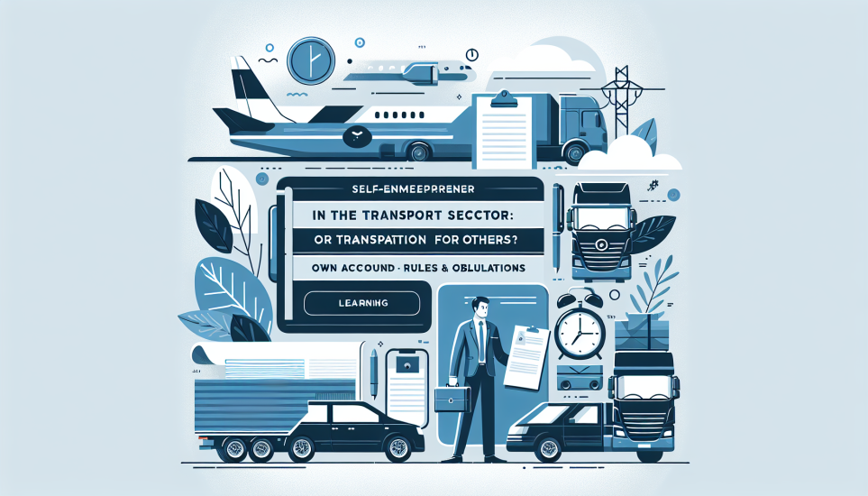 Illustration de l'article de blog Auto-entrepreneur dans le transport : compte propre ou transport pour autrui ?